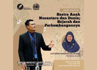 Komunitas Riau Sastra Luncurkan Siniar Sanggam Episode Perdana: “Sastra Anak Nusantara dan Dunia”