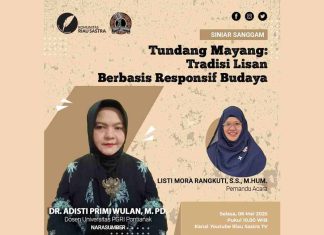 Siniar Sanggam Angkat Tema Tundang Mayang sebagai Tradisi Lisan Responsif Budaya